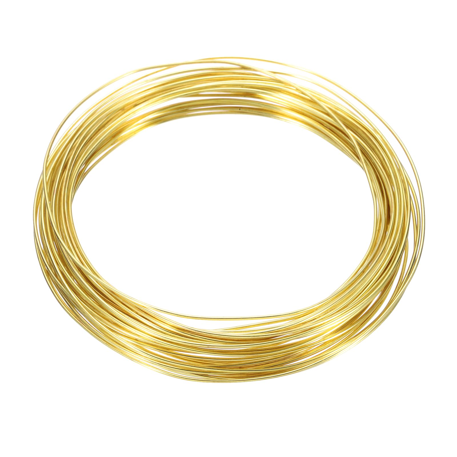 sourcing map 1mm/18 Gauge Copper Wires for Jewelry Making, 1 Roll Craft 10m Tarnish Resistant Beading Wires for Jewelry Making Supplies(Gold)