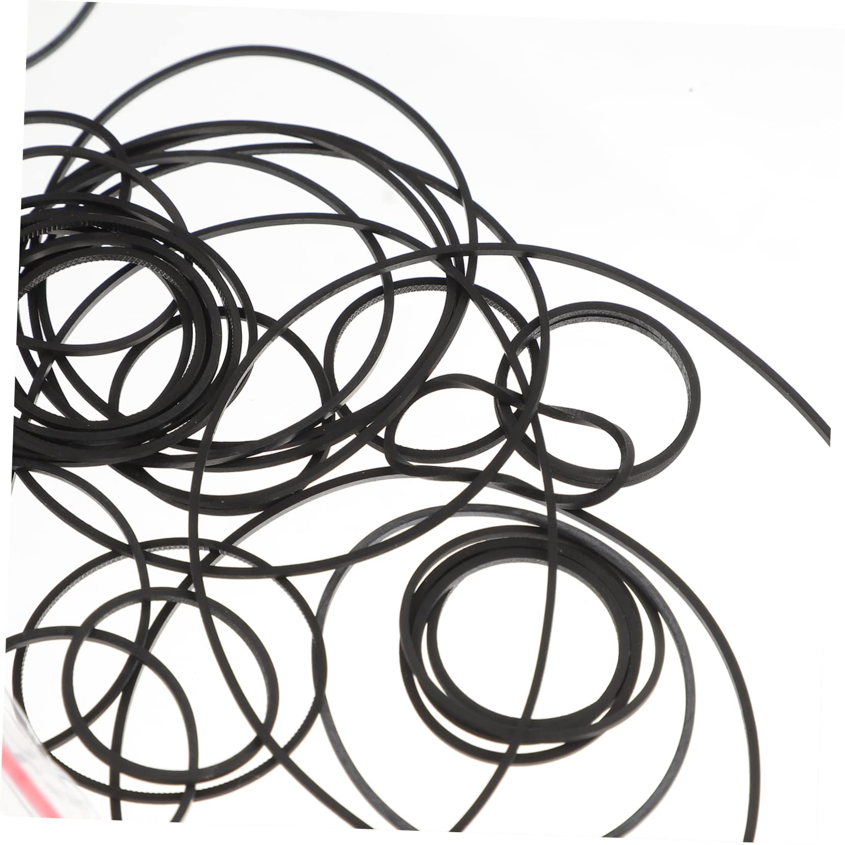 Uonlytech 250pièces Courroies Carrées pour Magnétophone Lot de Courroies pour Cassette Et Résistantes à Usure Idéales pour Remplacement Réparation De Platines