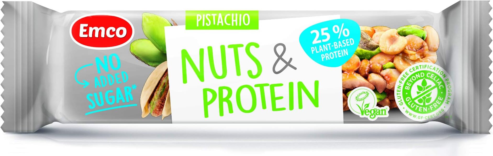 Emco Pistachio Nuts And Protein Bar, 35 gm