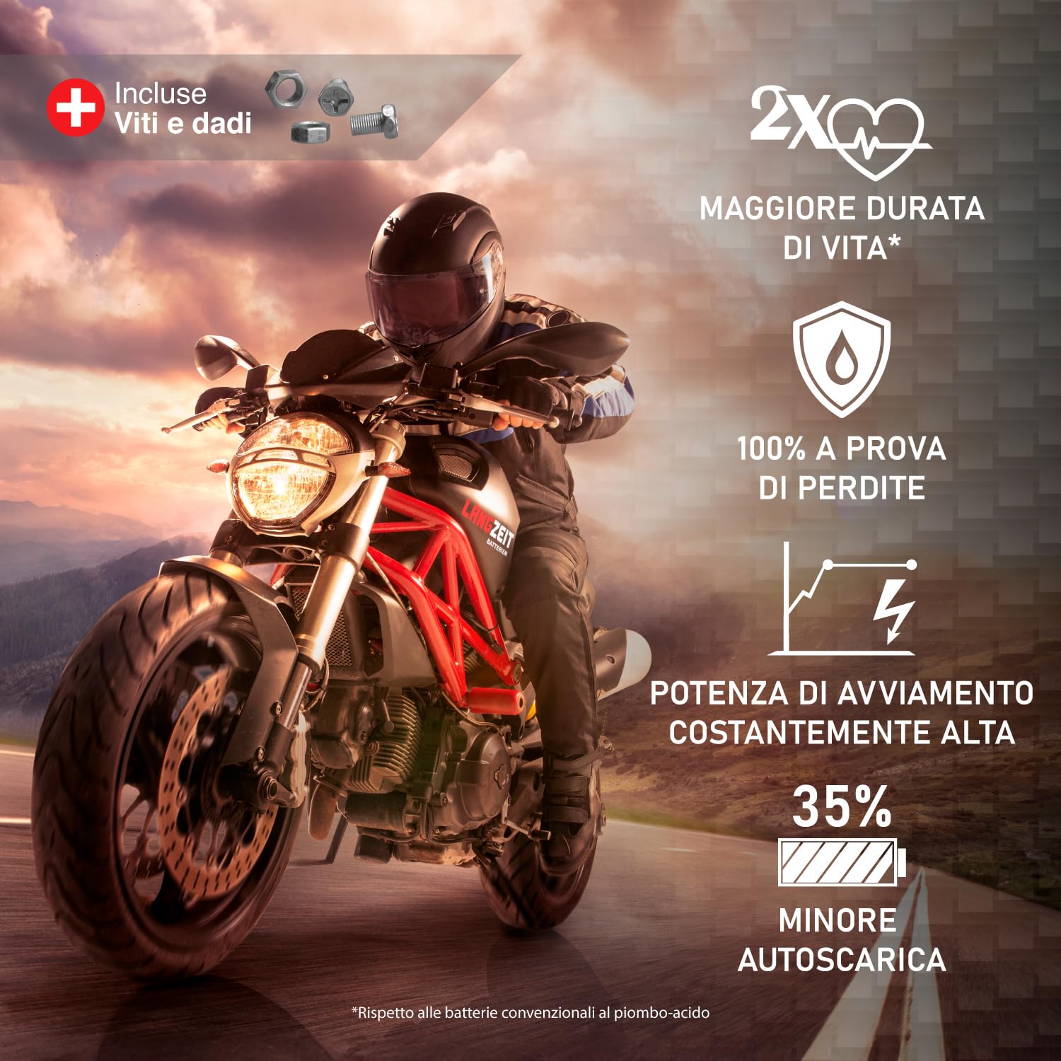 Bateria Moto LANGZEIT YTX14-BS 12V 14Ah Bezobsługowa