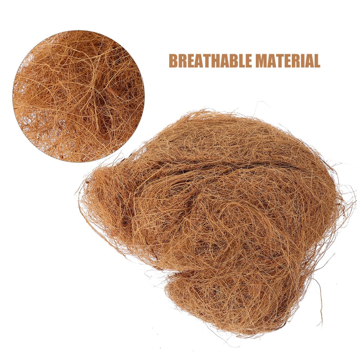 Fibra Natural para Macetas 3 Bolsas 300g 100g Cada Una Revestimiento Orgánico para Plantas y Hortalizas Alta Aireación y Retención de Humedad Cubierta Transpirable para