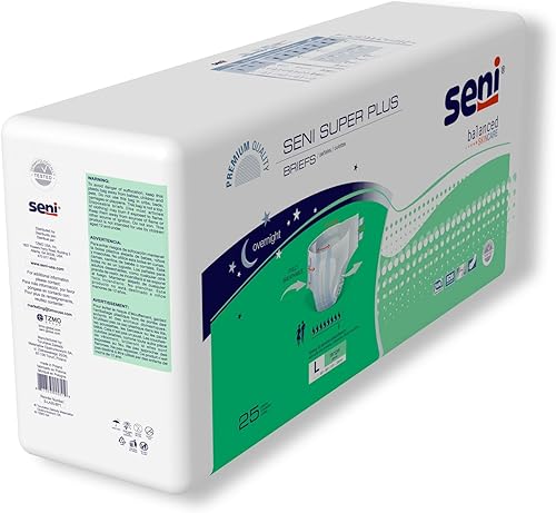 Miniatura 7 de Seni Super Plus - Calzoncillos unisex para incontinencia para adultos con pestañas, talla L (45-59 pulgadas), 75 unidades (3 paquetes de 25),
