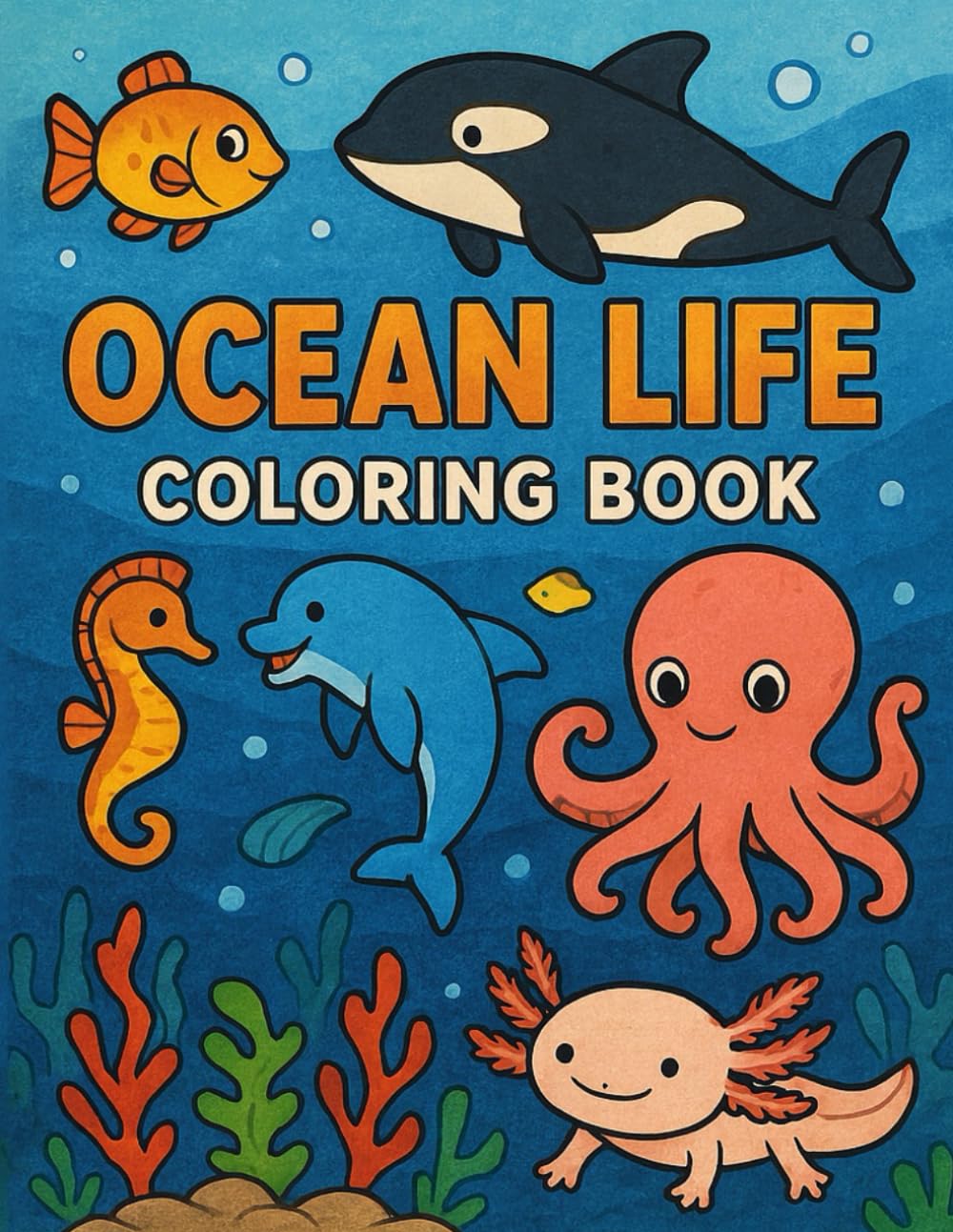 Ocean Animals Coloring Book