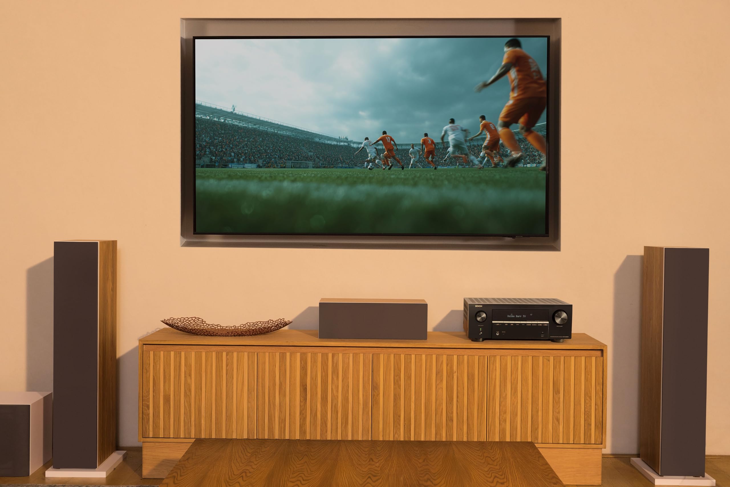 Denon AVR-X2900H DAB Ricevitore AV 8K a 7.2 Canali, Dolby Atmos, DTS, HEOS Multiroom, Gaming 4K/120Hz, Dirac Live Ready, Bluetooth, Wi-Fi, DAB+ - Nero