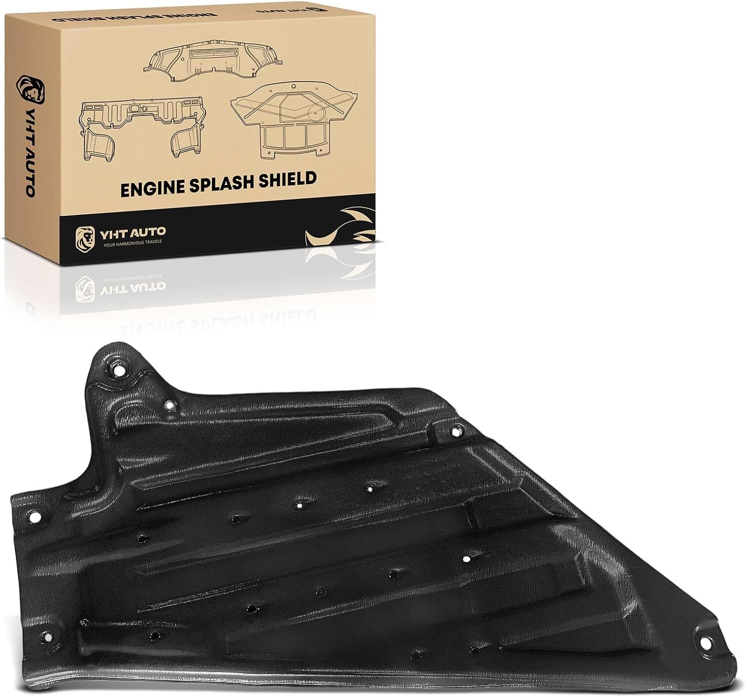 YHTAUTO Lower Engine Splash Shield Compatible with Acura MDX 2007-2013, ZDX 2010-2013 Engine Case Guards