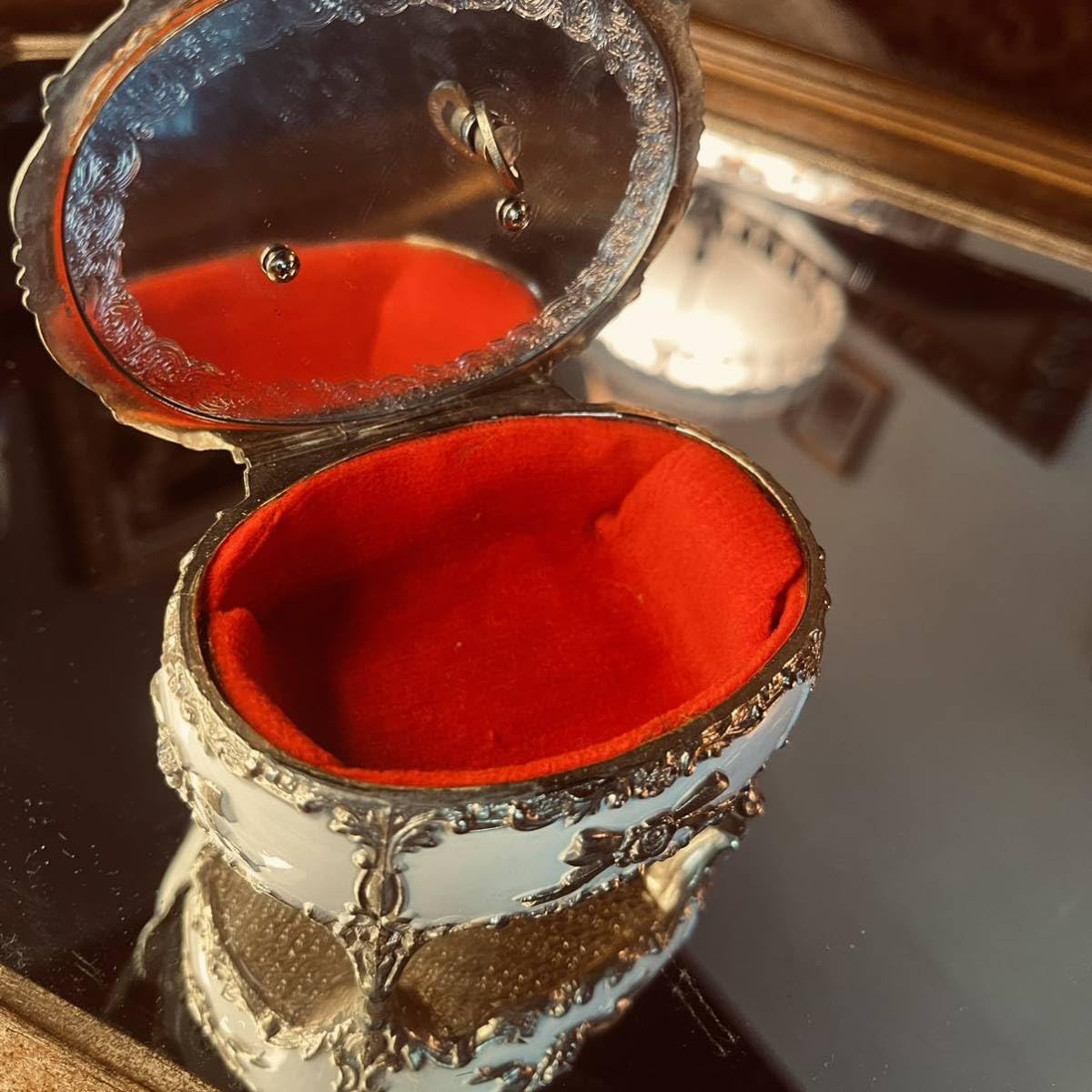 湯布院アンティーク 資生堂 ジュエリーケース アクセサリー 小物入れ