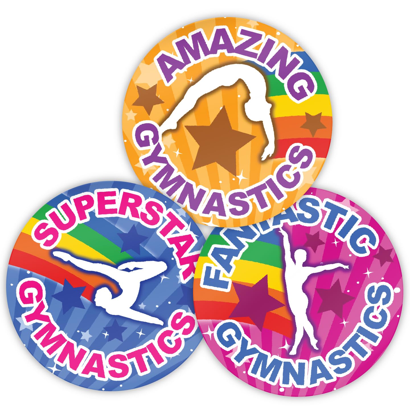 Stone Melon Green Reward Stickers 144 Gymnastics Superstar Stickers 30Mm Round Awards Nursery School Teachers Parents Children Kids