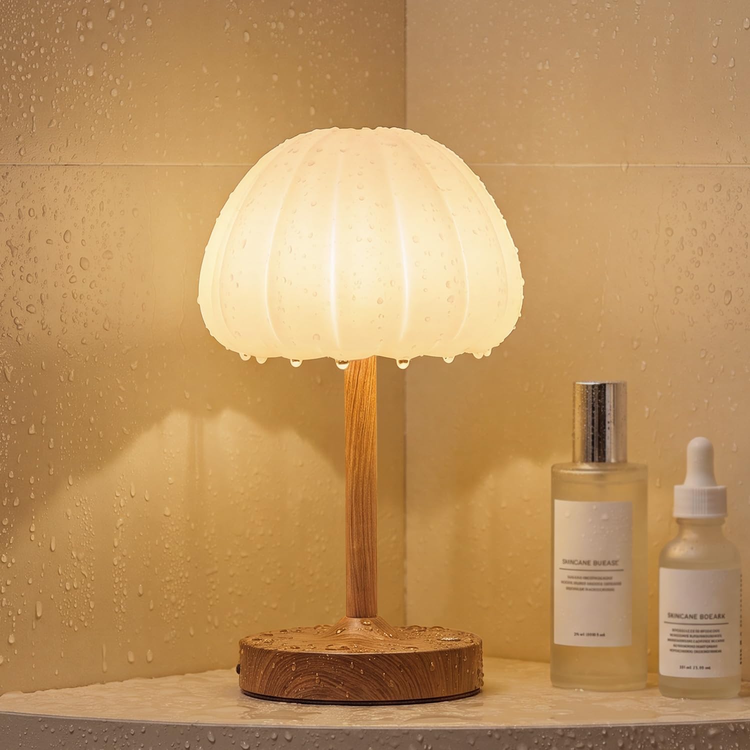 Napute Spa-Like Waterproof Shower Lamp, IP65 Rechargeable Bathroom Lamp