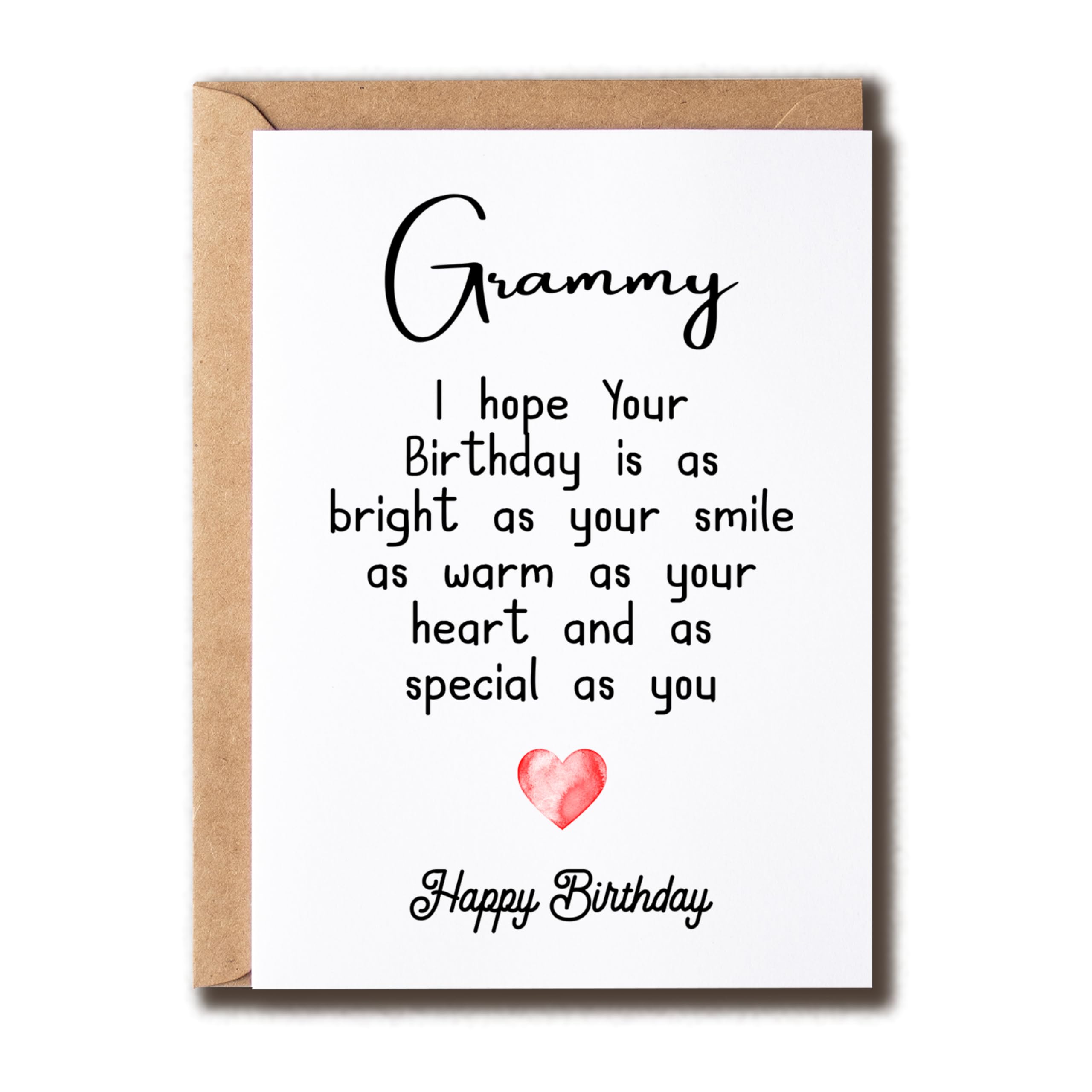 JPKDesigns Grammy Happy Birthday - As Special As You Card - Grammy Birthday Greeting Card - Great Grammy Card - Perfect Birthday Card