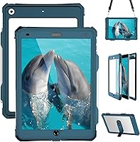 Vista 15 de MRUOZRUI Funda impermeable para mesa compatible con iPad (A16) 11ª 2025/10ª generación de 10.9 pulgadas, a prueba de golpes y caídas, cobertura