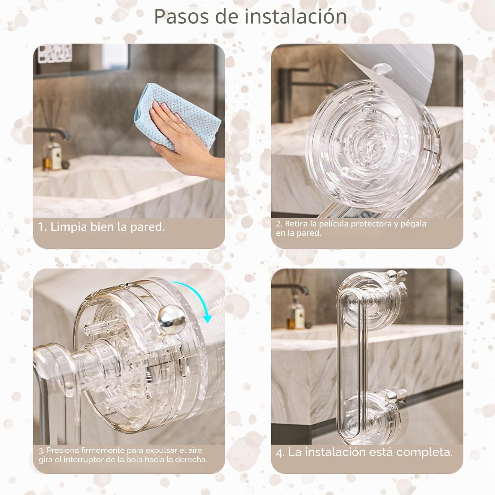 KAFENDA nuevo fuerte mango de ventosa, puerta de cristal y la manija de la ventana, gabinete, muebles mango auxiliar, sin necesidad de taladrar la instalación, extraíble