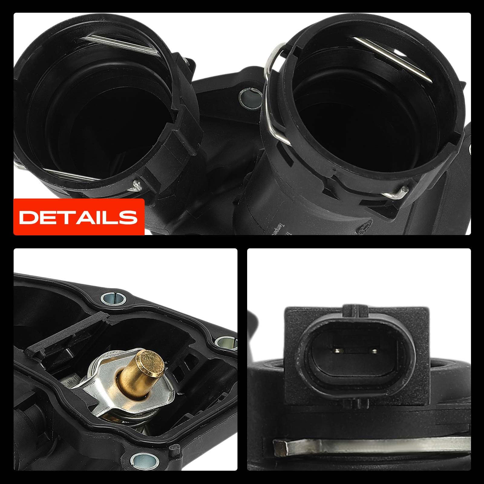 Frankberg Alloggiamento termostato 95°C 6542000115 A6542000115 | Compatibile con: Sprinter 3-T Box B910, GLC X253, Classe E Coupé C238, GLE V167, Autobus Sprinter 35-T B907, Sprinter 35-T