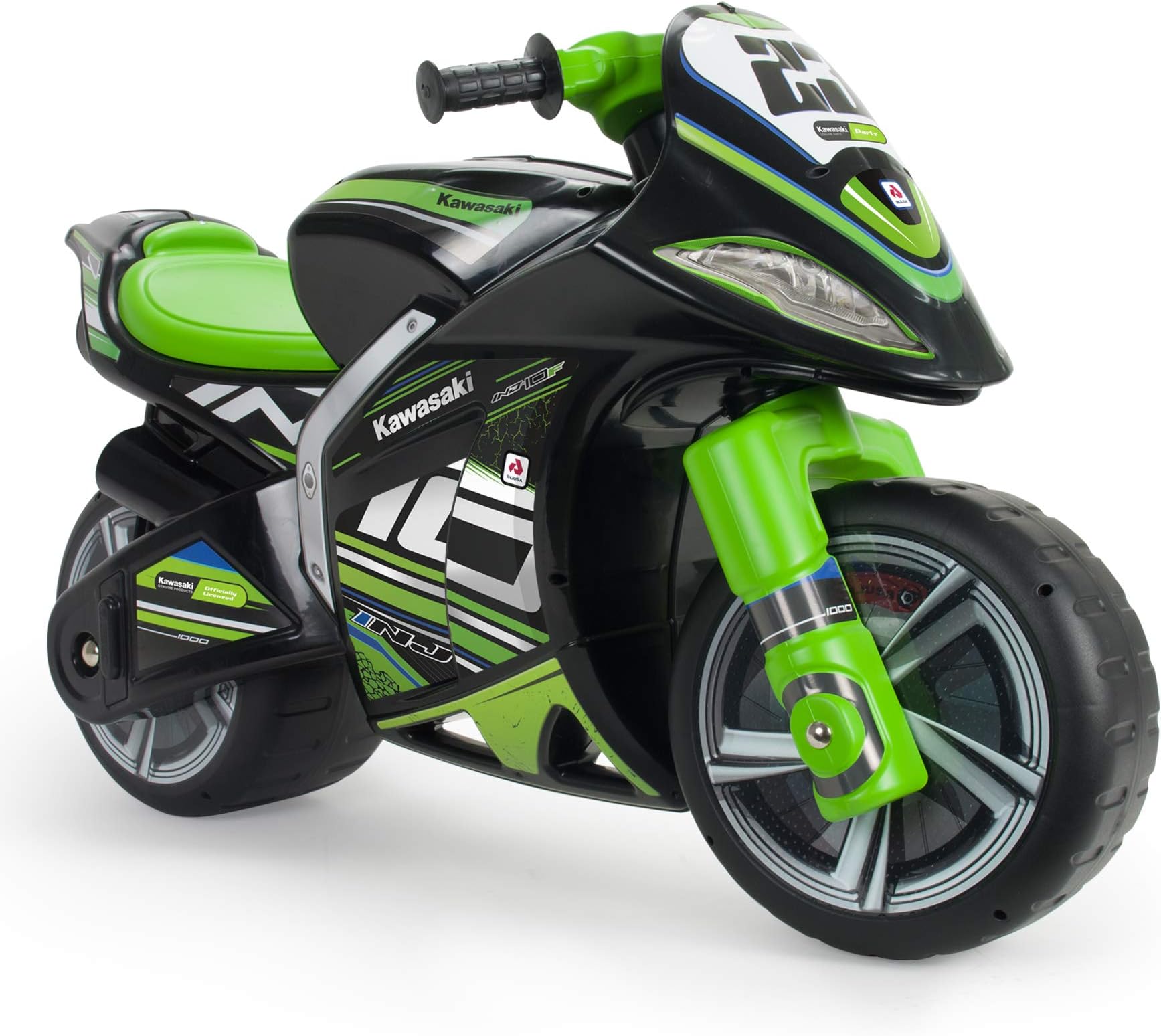 Injusa - Ride-on Winner Kawasaki XL Without Battery, Recommended for Children +3 Years with Wide Wheels and Carrying Handle, 19455/000