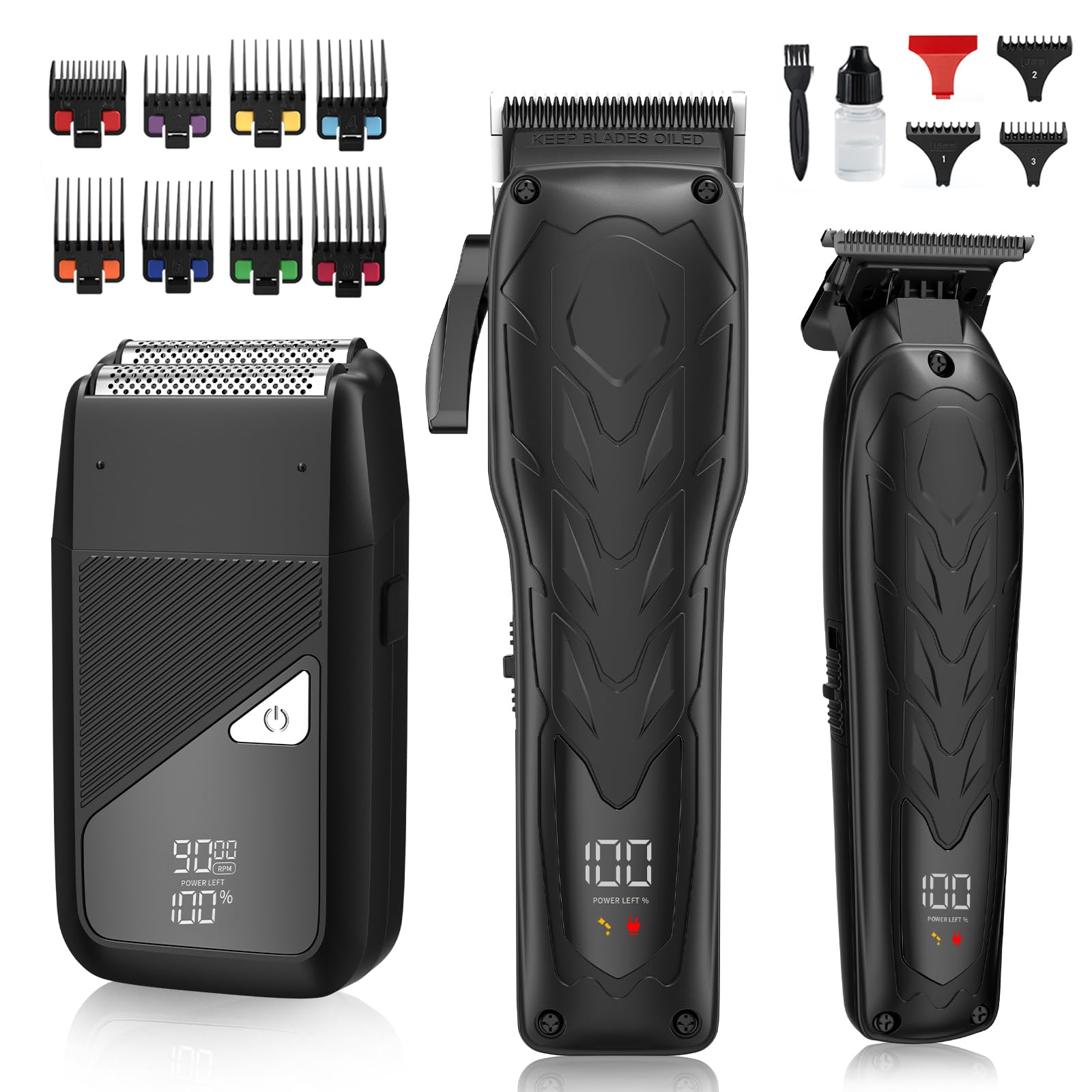 JRL GHOST2 ヘアクリッパー・トリマー・シェーバーセット JRL Ghost 2 Clipper, Trimmer, and Shaver Combo Set