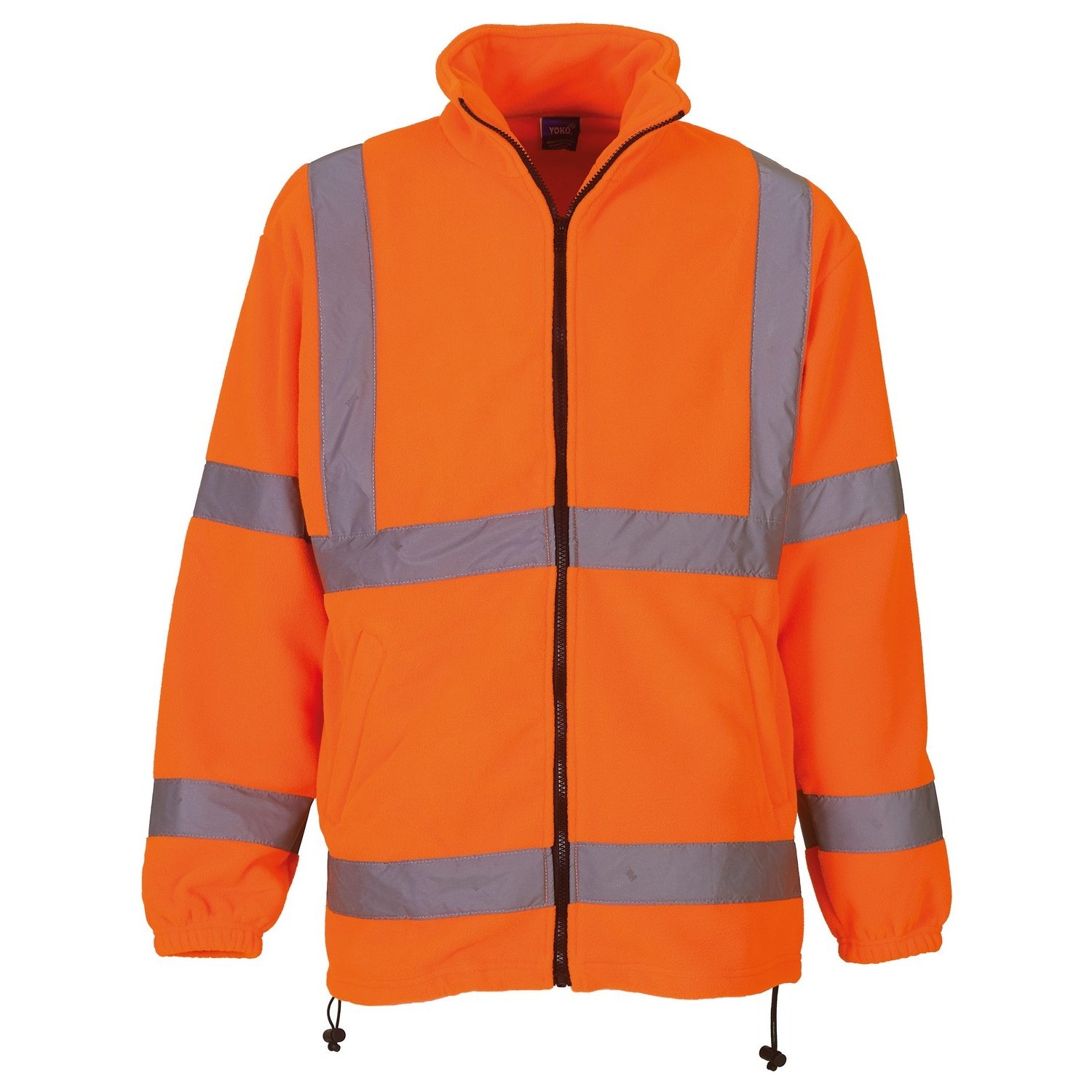 YOKO - Veste polaire haute visibilité - Homme (XL) (Orange)