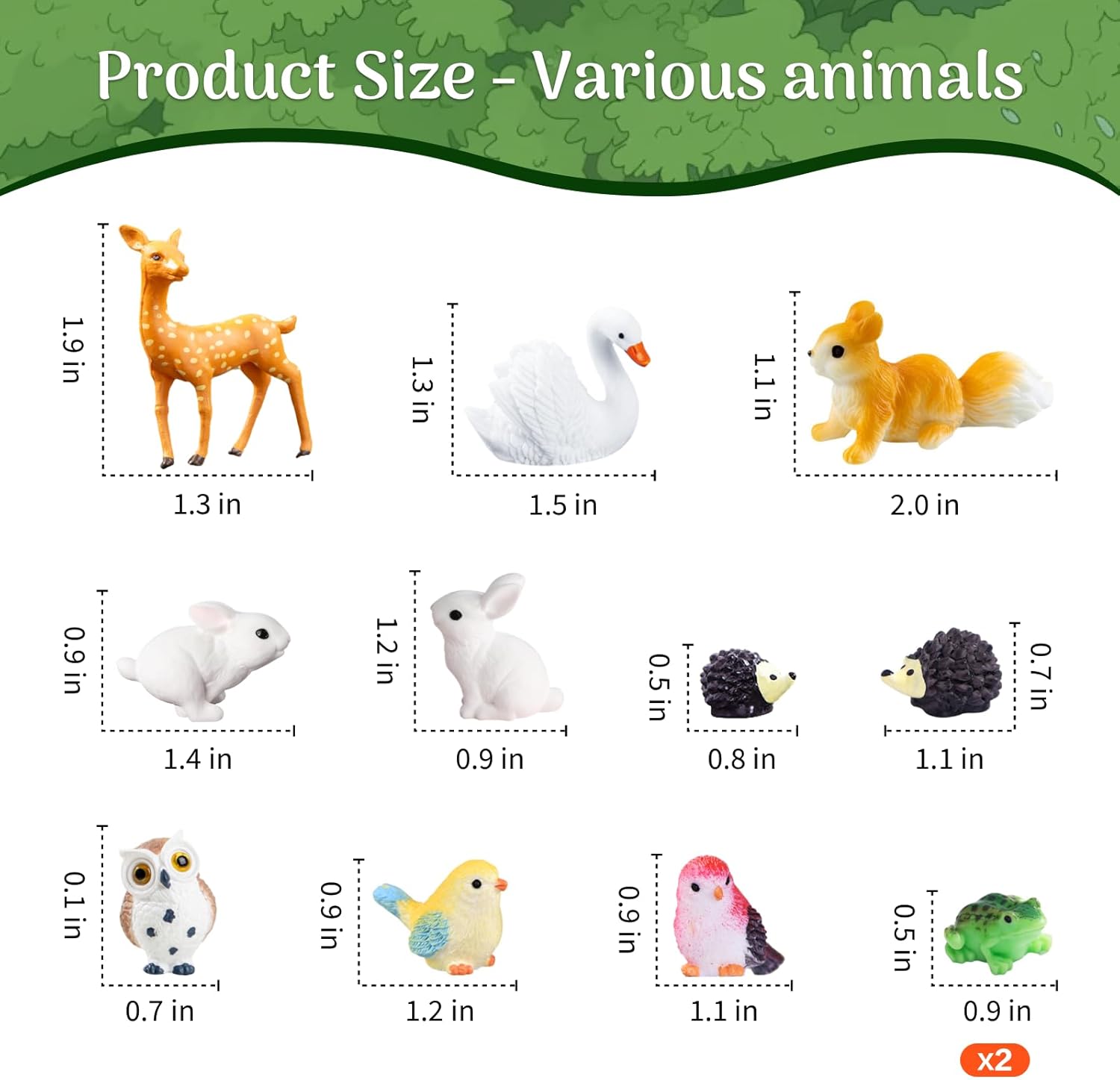 114 Pcs Fairy Garden Accessories Outdoor Kit Mini Resin Decor with Elves, Deer, Bunny, Squirrel, Owl Figurines for Miniature Garden, Yard, DIY Village Decoration