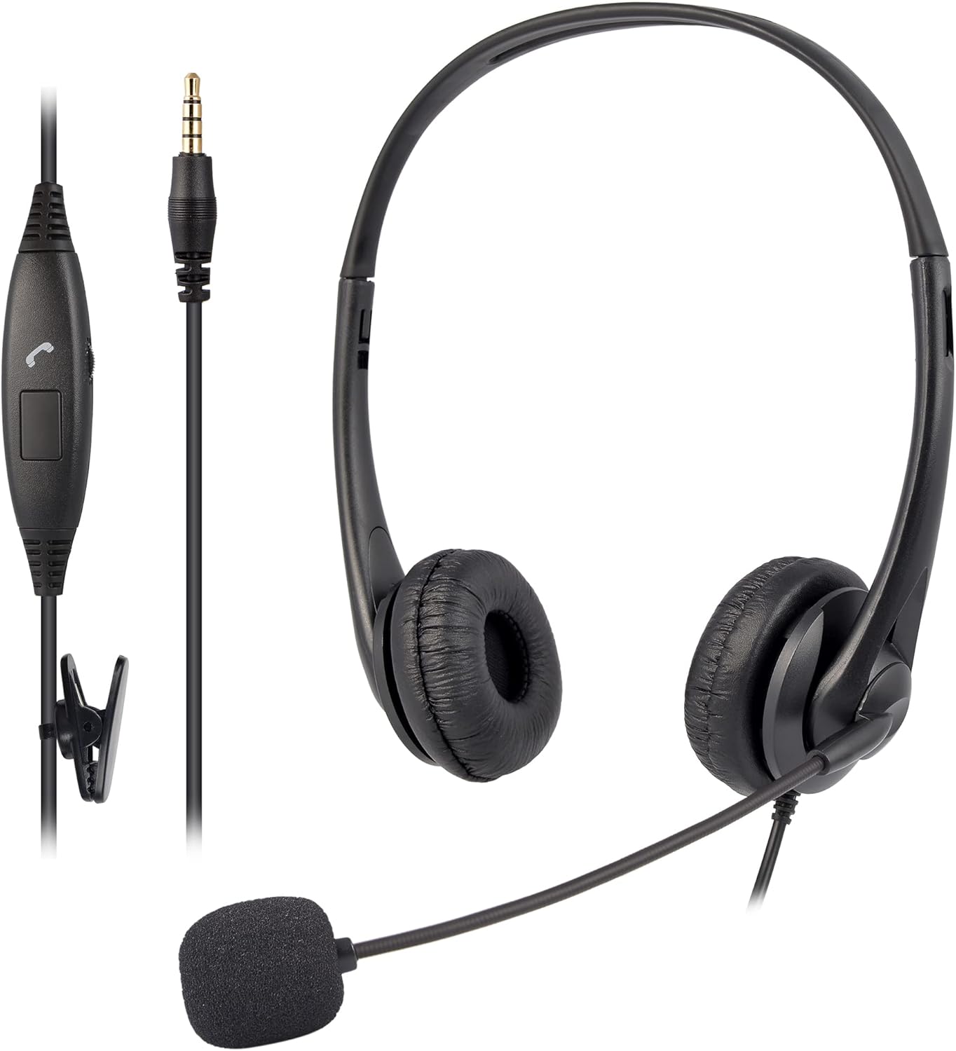 Voistek Phone Headset with Microphone Noise Cancelling,3