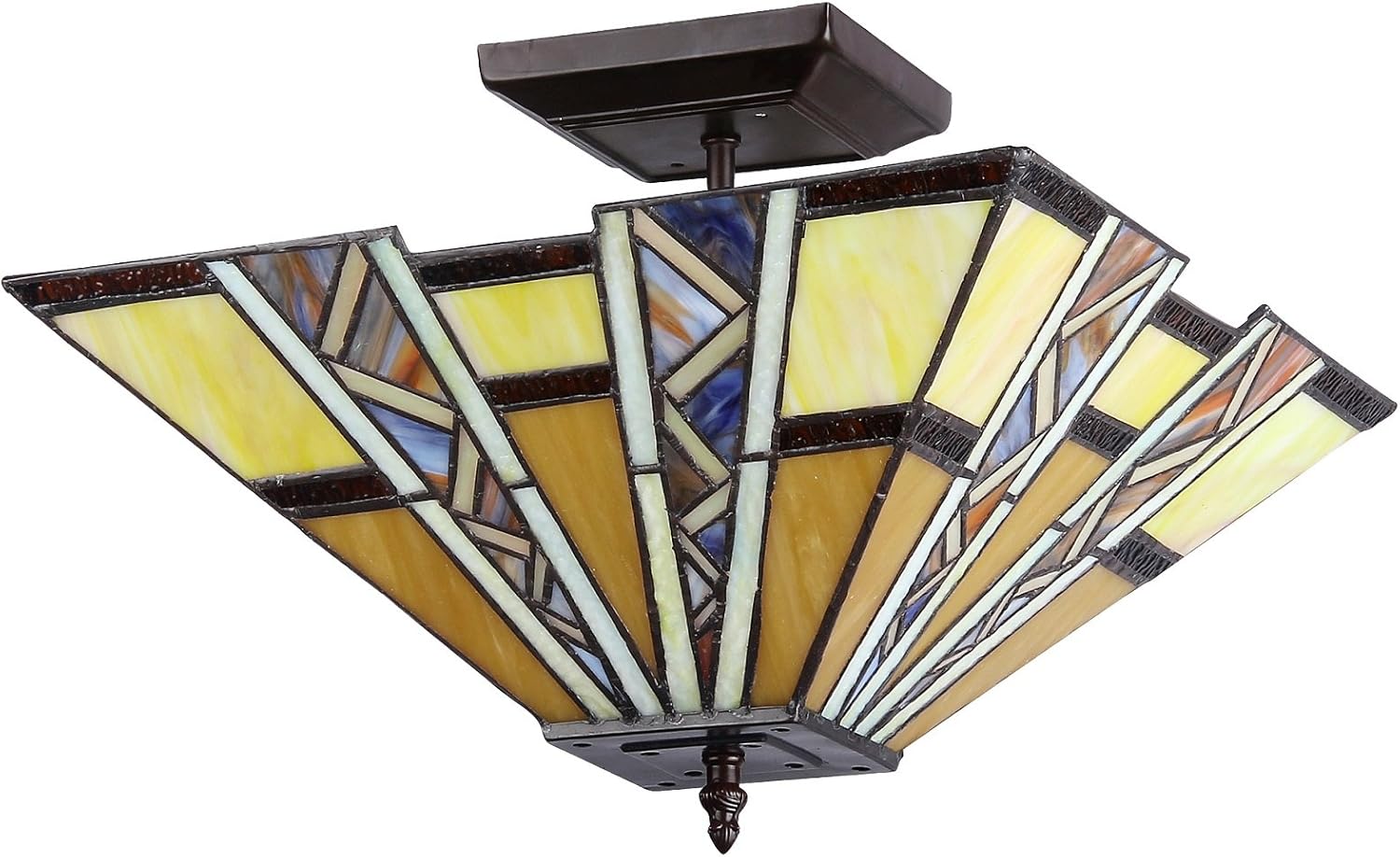 70% оƒƒ Evеrуthіng Chloe CH33226MI14-UF2 Lighting Chloe Lighting Progressive 2-Light Tiffany Style Mission Semi Flush Ceiling Fixture with 14 in. Shade Amаzіng 🔥 Chloe CH33226MI14-UF2 Lighting Chloe Lighting Progressive 2-Light Tiffany Style Mission Semi Flush Ceiling Fixture with 14 in. Shade