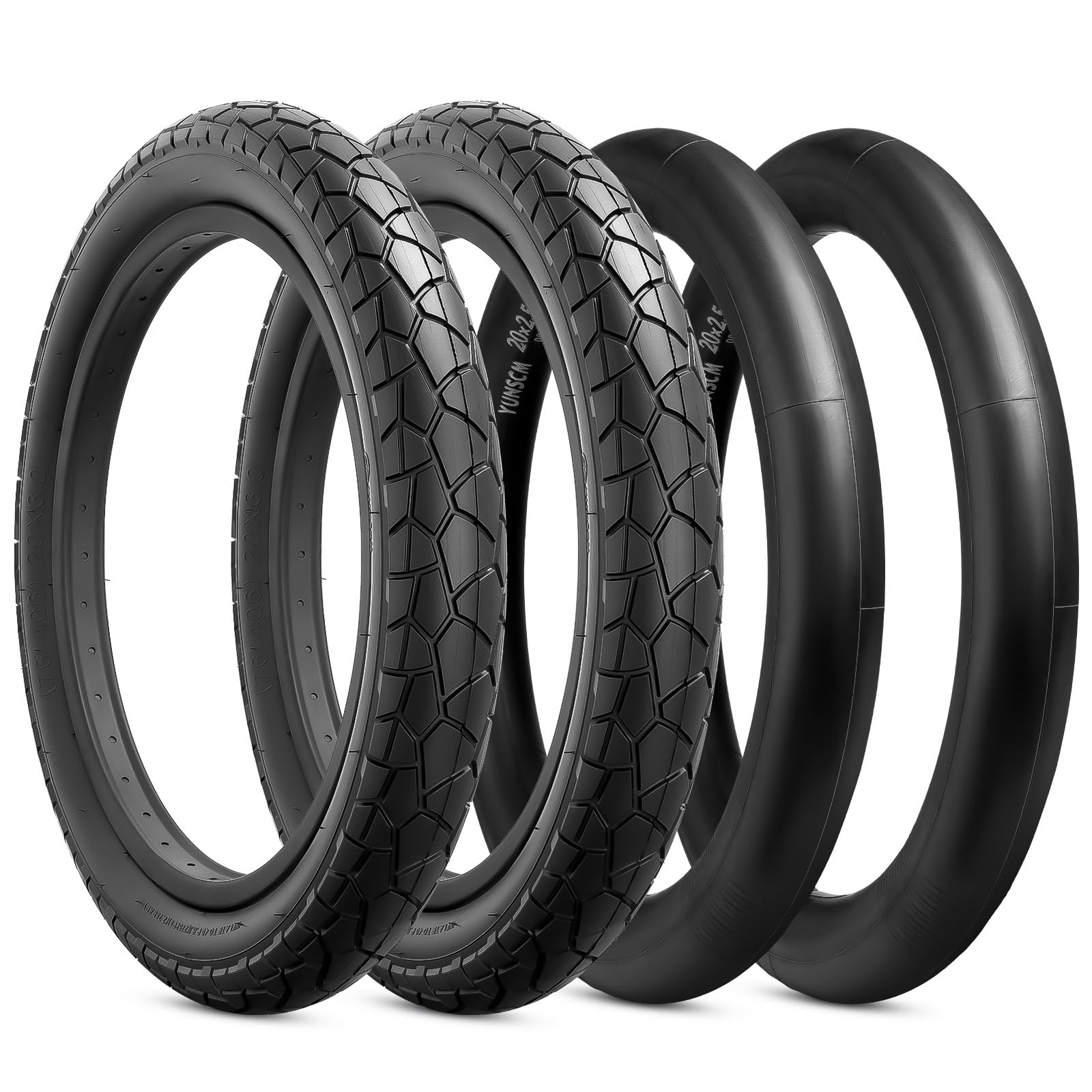 希少 20インチ（406）タイヤ　 2本セット Amazon | YunSCM 2本セット,20 2.125 タイヤ 超耐久,20x2.125 57