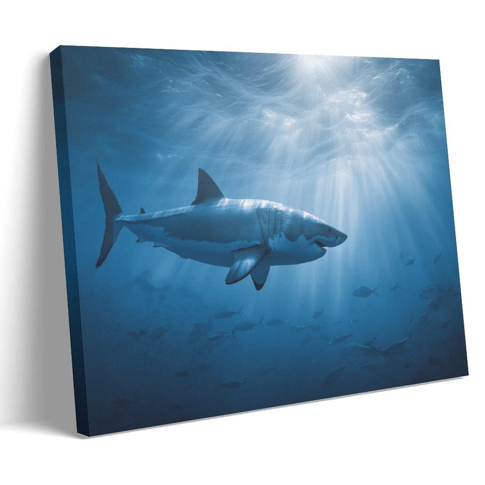 MLXFCGA Shark Animal Poster (11) Canvas Wall Art Prints for Wall Decor Room Decor Bedroom Decor Gifts 24x36inch(60x90cm) Frame-style