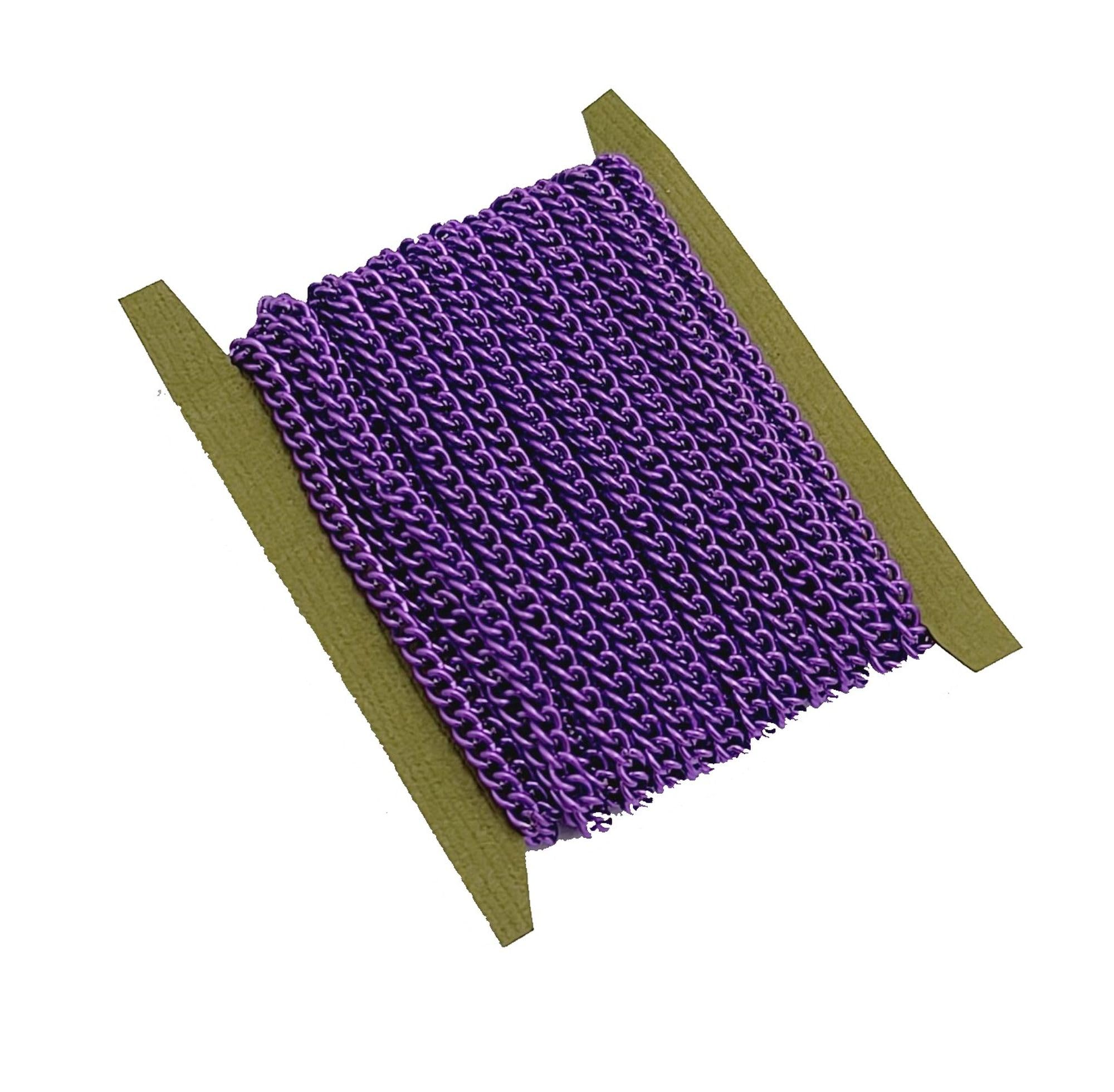 FS Brand - Colored Chain Twist Curbe. (Purple Metallic)