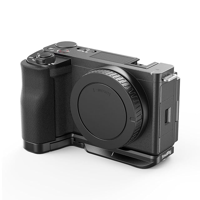 SmallRig SmallRig ZV-E10 II L-Shape Plate with Silicone Handle, Handgrip for Sony ZV-E10 II, Built-in Quick Release Plate for Arca, 1/4"-20 Holes - 4778