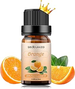 Sedbuwza Orange Essential Oil, Pure Organic Orange Fragrance Oil for Diffuser, Humidifier, Soap, Candle, Perfume