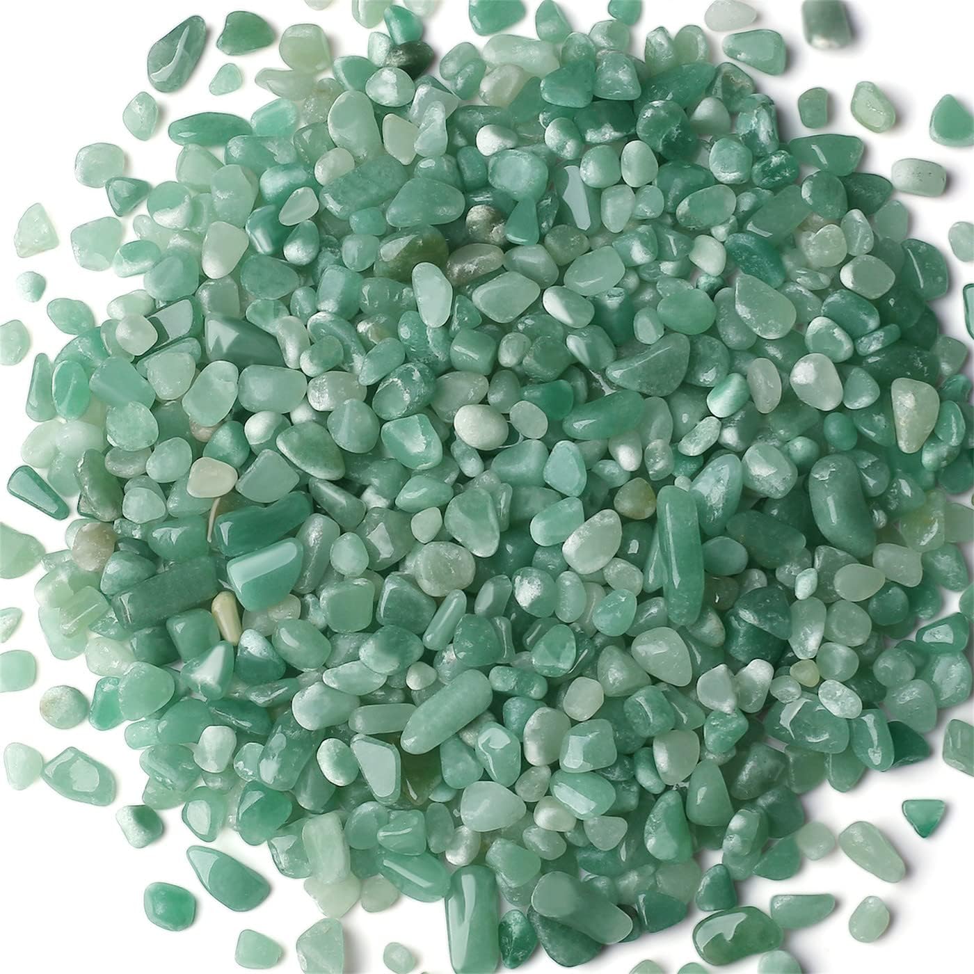 YATOJUZI 2lb Fluorite Aquarium Gravel Rocks Natural Tumbled Healing Crystal Chips Bulk Gemstones Crushed Stones for Fountain Vase Filler Planters Decorative Fish Tank Potted Reiki Energy Balancing