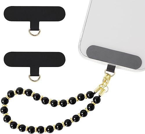 takyu Dije para teléfono, correa de pulsera con cuentas para teléfono con piedras preciosas naturales para mujeres y niñas, cordón de muñeca manos