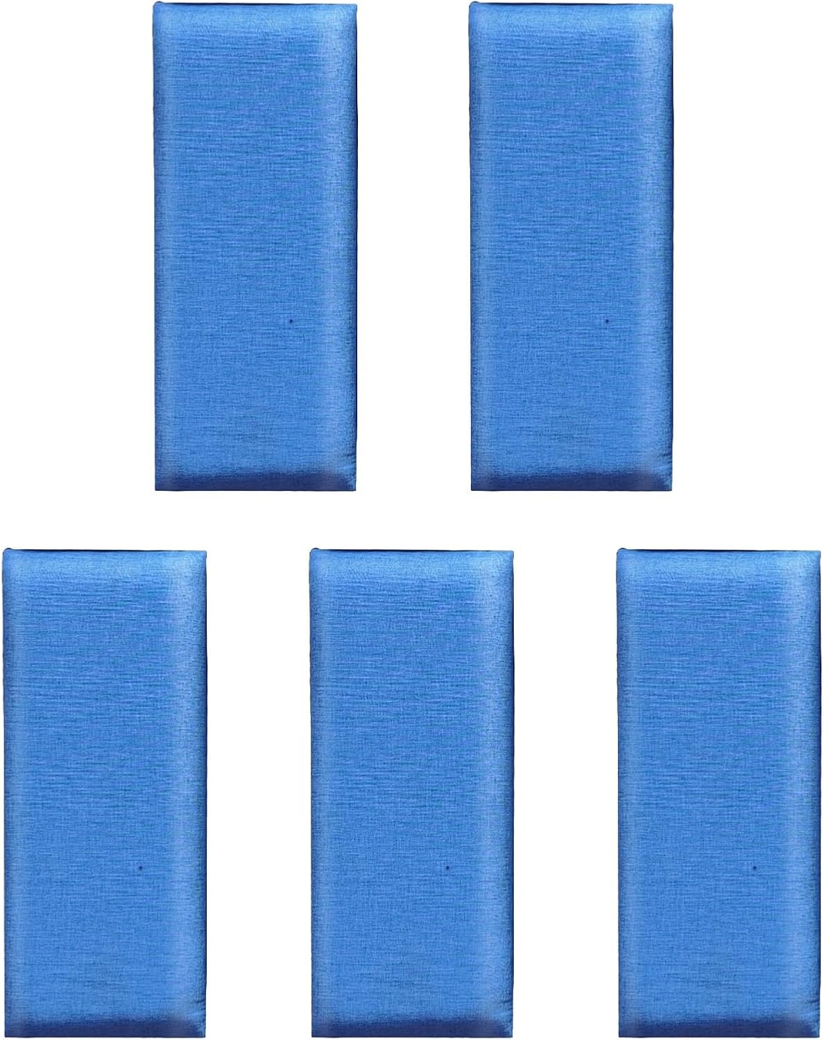 Self-Adhesive 3D Padded Wall Panels - Blue Anti-Collision Padding for Kids' Playroom & Bedroom Safety, Soft Foam Protection, Easy Install, Child-Friendly Design