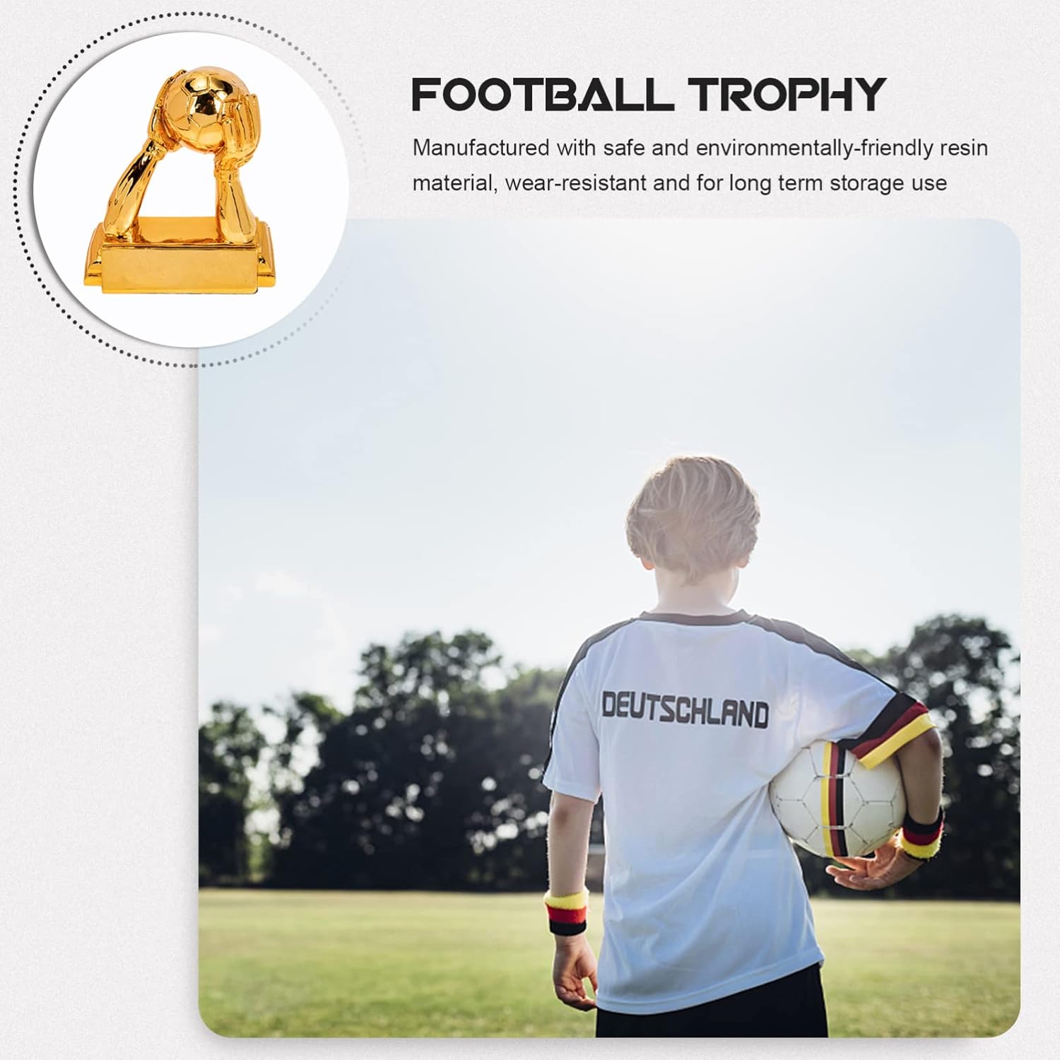 Soccer Goalkeeper Trophy Decorative Trophy Adornment Resin Craft Party Favor