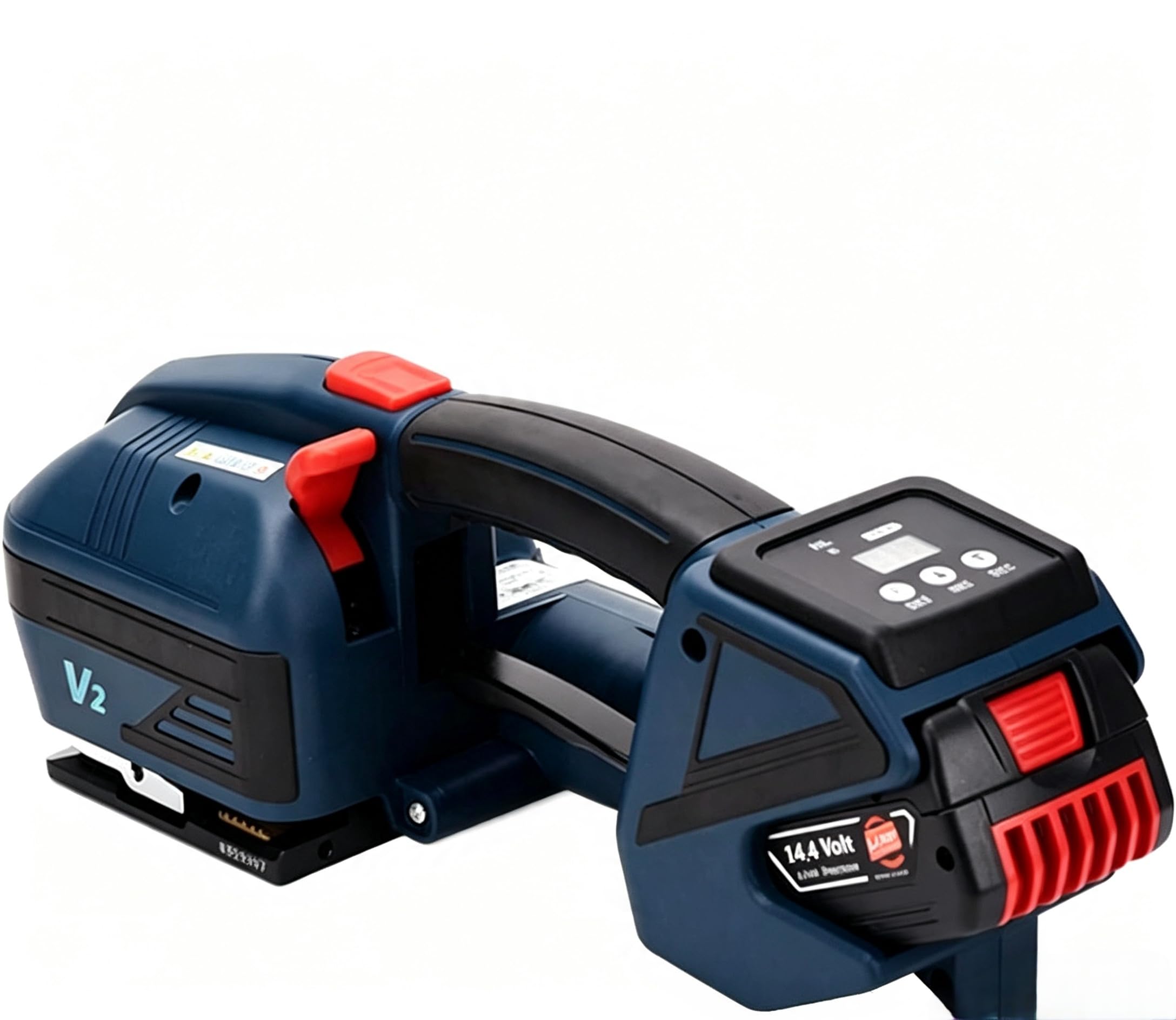 Outil de cerclage à batterie 4000 mAh, soudage automatique sangles plastiques de 1/2 à 5/8 pouce, presse à balles manuelle