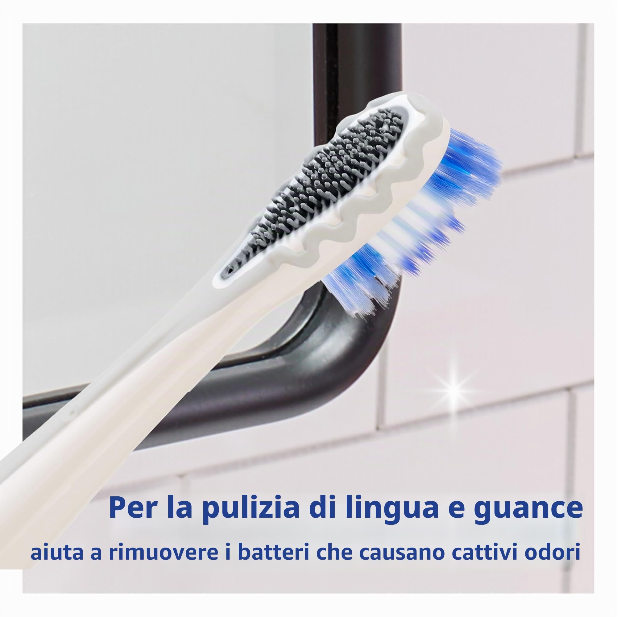 Colgate Spazzolino da denti a batteria con punta a filo interdentale da 360