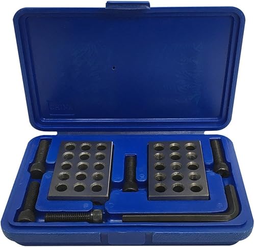 Par de herramientas de fresado de perforación de ultra precisión 123 1 2 3 bloques 23 agujeros