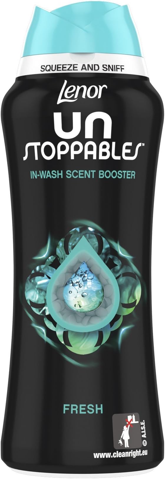 Lenor Unstoppables Fresh In-Wash Scent Booster Beads for Up to 12 Weeks of Freshness (in Storage), 750g