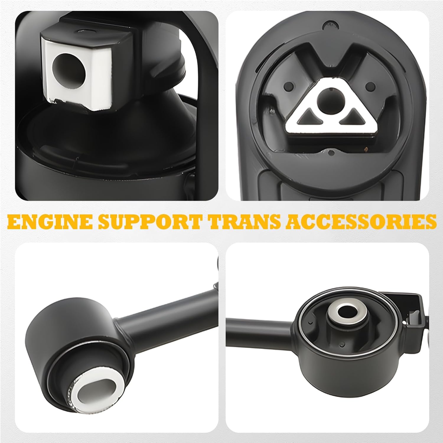 Set of 4 Motor Mount Transmission Mounts Kit Compatible with Versa Cube 1.8L L4 2007-2014 Engine Support Trans Accessories Replace A4320 A4323 A4312 A4318