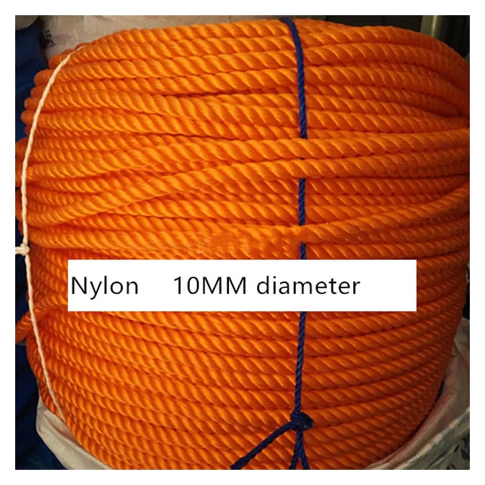Cordón de macramé Hilo trenzado Cordón de algodón trenzado Naranja Rojo 8-10 mm x 10-20 m(10mmx20m)