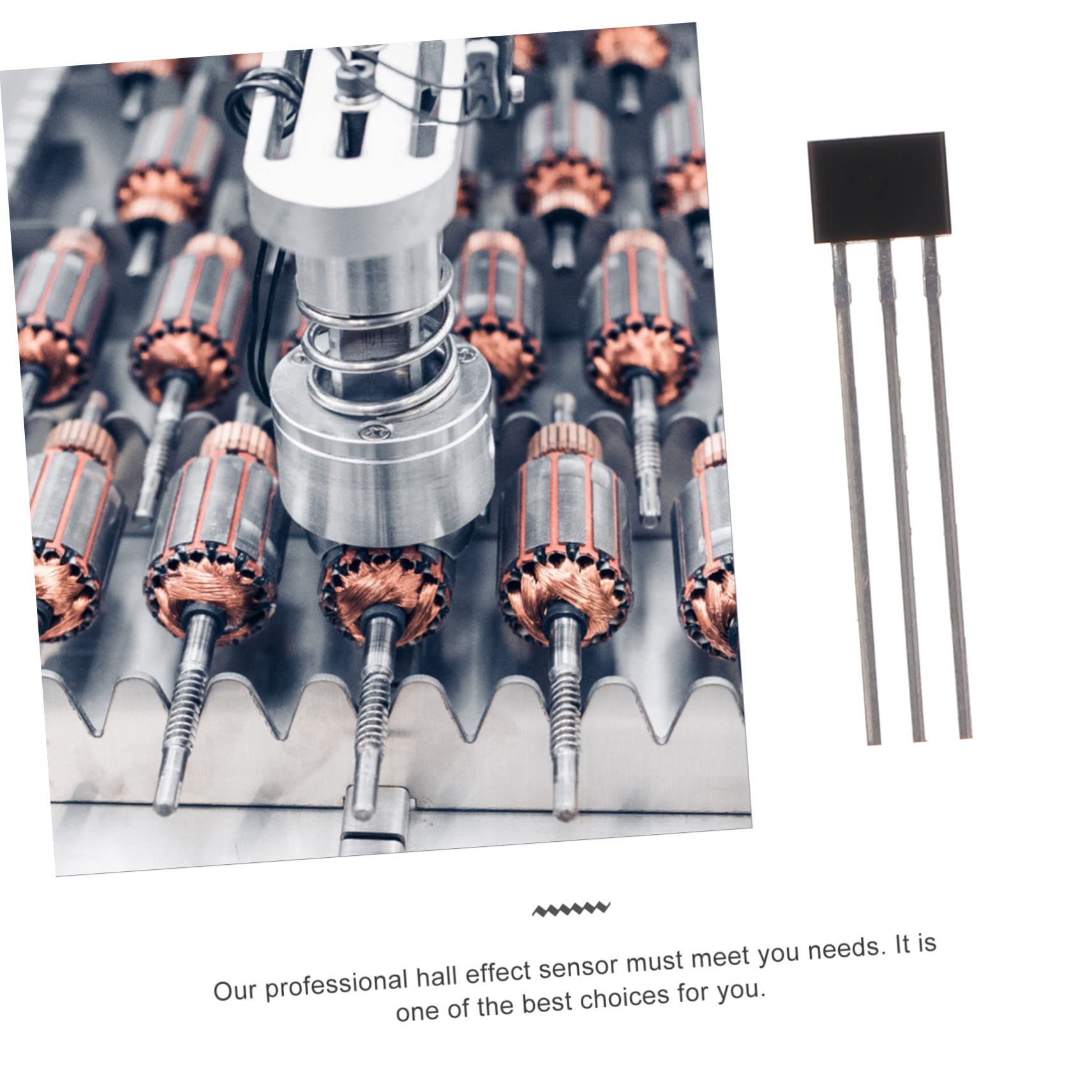 OSOLADY 2sets Fine Craftsmanship Hall Effect Sensor Motor Material Indoor/Outdoor Use 25pcs*2