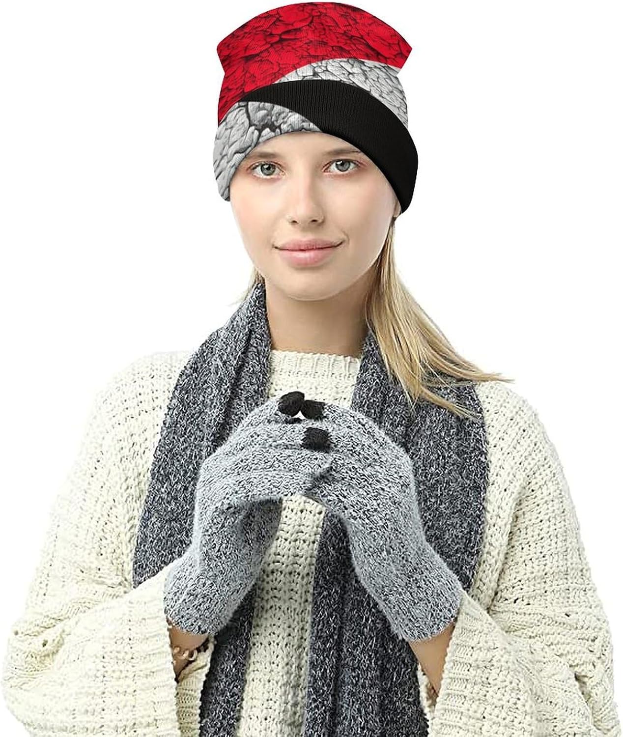 Men Women British Flag Beanie Knitted Hats Casual Winter Outdoor Caps