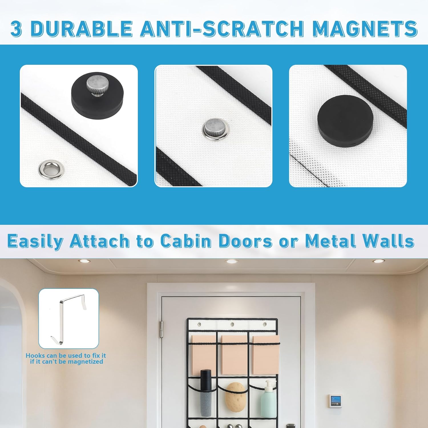 クルーズ マグネットドアオーガナイザー フック付き
