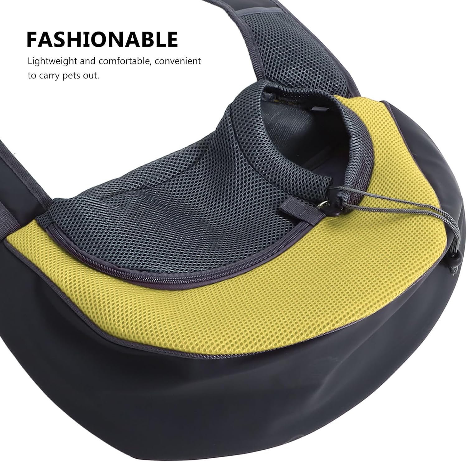 ULTECHNOVO Pet Dog Sling Carrier Small Puppy Chest Carrier Breathable Mesh Outdoor Travel Bag Portable Cat Sling for Hiking Camping