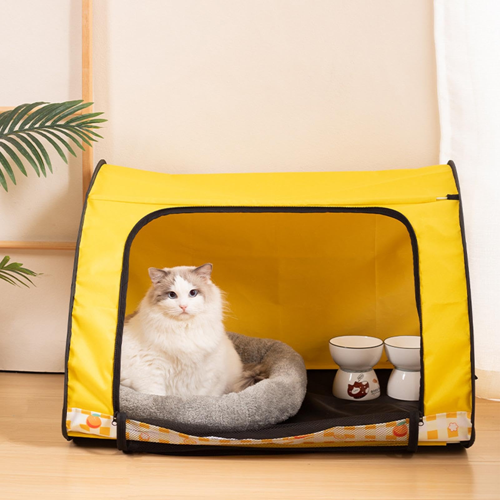 Haustierzelt für Katzen, Laufstall für Katzen | Faltbarer Katzenpark aus Oxford-Stoff – stabiles Nistkasten mit atmungsaktivem Netz, multifunktionale Katzen-Box für Neugeborene