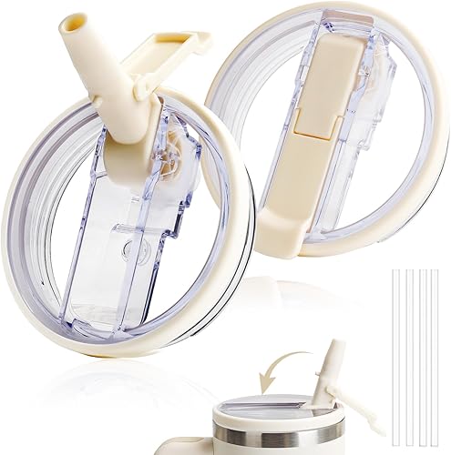 Tapa Flip Straw Pro de 40oz para Stanley, 2025 NUEVA Tapas a Prueba de Fugas de Repuesto para Stanley Quencher y ProTour, Tapa de Vaso Sin Derrames