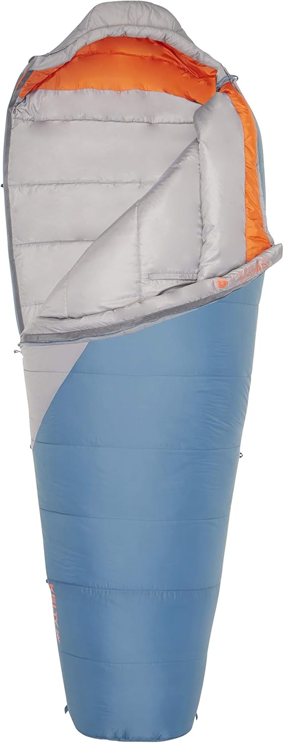Kelty Cosmic Synthetic Fill 20 Degree Backpacking Sleeping Bag, Dark Shadow, Regular – Compression Straps, Stuff Sack Included : Sports & Outdoors