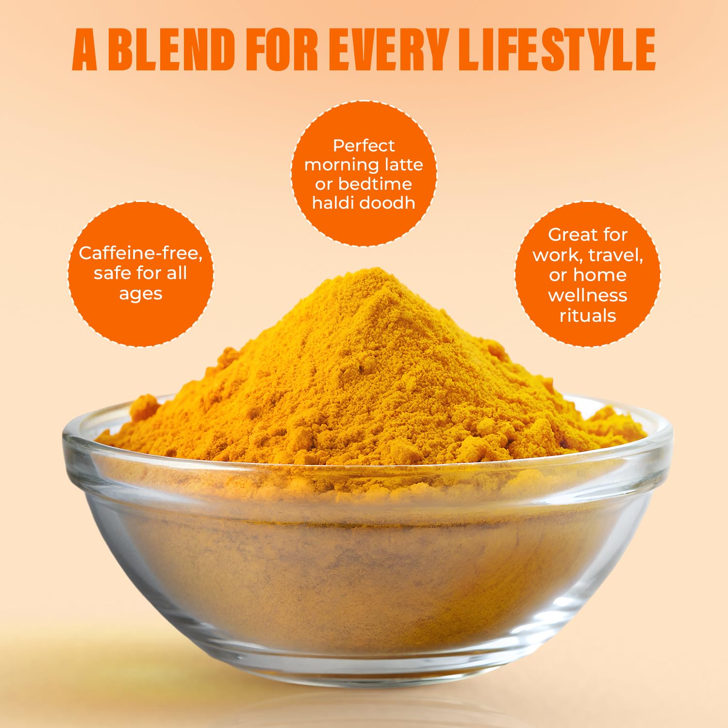Aranyam Lakadong Turmeric Drink Mix Combo - 6 Variants (20g Each) | Infused with Black Pepper, Ginger, Cinnamon & Cardamom - High Curcumin (7-12%) | Haldi Powder for Golden Milk, Latte, Herbal Tea & Health Drinks | Lakadong Turmeric Powder from Meghalaya 3