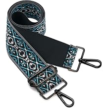 ZOOEASS Nickel Buckles Wide Shoulder Strap Adjustable Replacement Belt Gun Buckles Guitar Style Crossbody Bag Strap