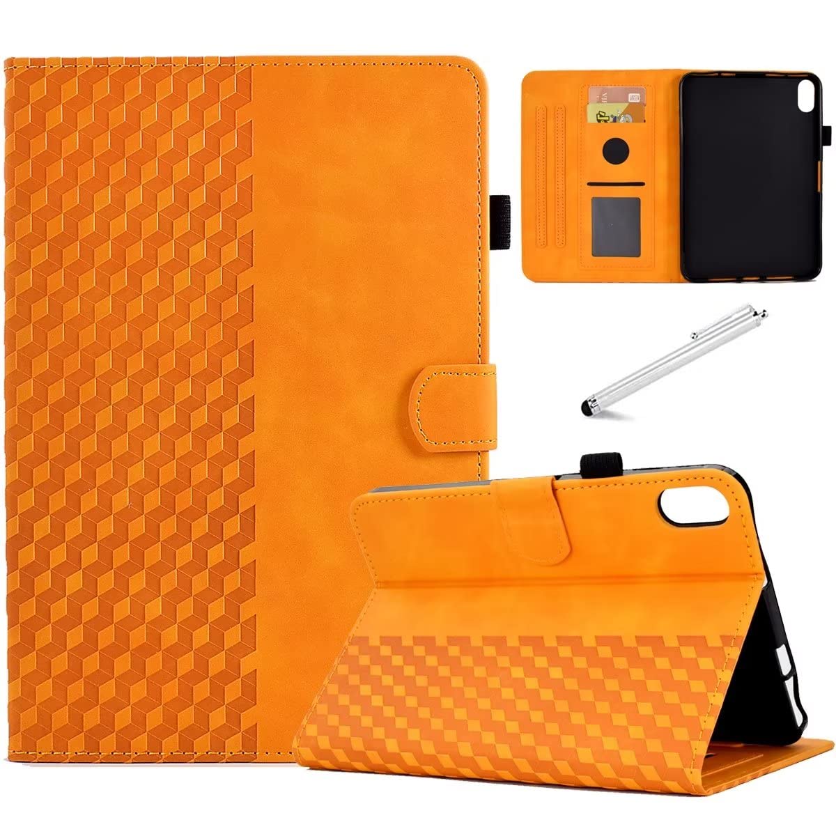 Fancity for iPad (A16) 11th Generation 11 Inch 2025, iPad 10th Generation 10.9 inch 2022, Suede Leather Case with Kickstand Pencil Holder, Magnectic