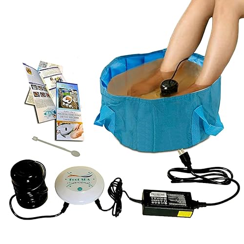 Máquina de desintoxicación iónica para baño de pies, spa portátil que elimina toxinas, remojo de pies, bioenergizador de limpieza personal, recupera