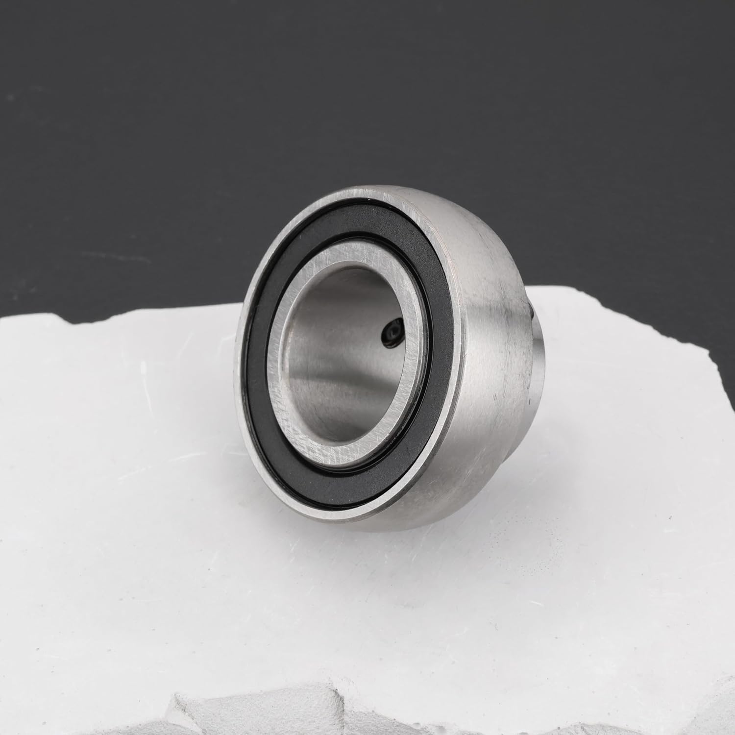 ECSiNG 2Pcs Insert Bearing 1" Insert Ball Bearing with Set Screws SB205-16 for Mower Seeder Cultivator Wood Chippers Snow Blowers ATVs 25x50x28mm