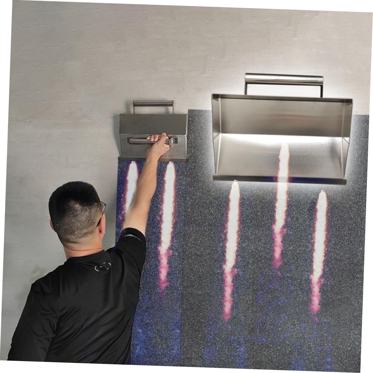 Trowel per Finitura Pareti in Acciaio Inox Argento per Intonaco | Forma Unica, per Pittura e Intonacatura Interna, Alta Resistenza e Tenacità, Presa Confortevole